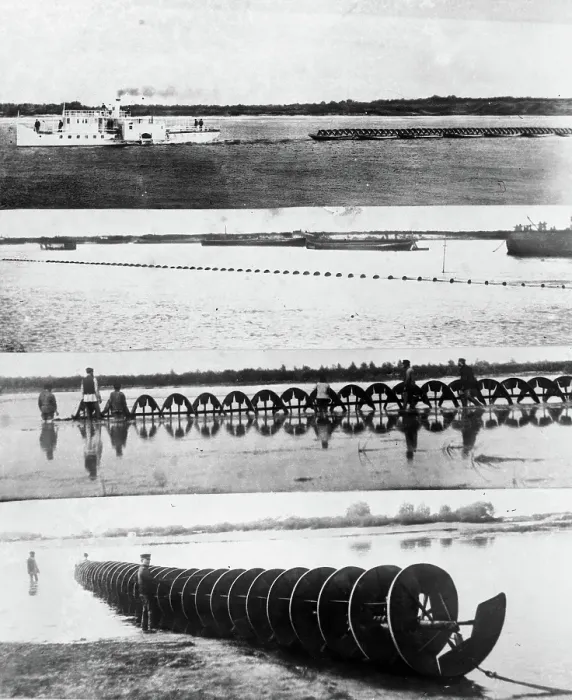 Framed Print : Spiral device / water apparatus (possibly an example of Archimedes screw). c1900s Framed Print : Spiral device / water apparatus (possibly an example of Archimedes screw). c1900s