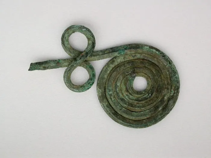 Framed Print : Spiral Fibula, Geometric Period (800-700 BCE). Creator: Unknown Framed Print : Spiral Fibula, Geometric Period (800-700 BCE). Creator: Unknown