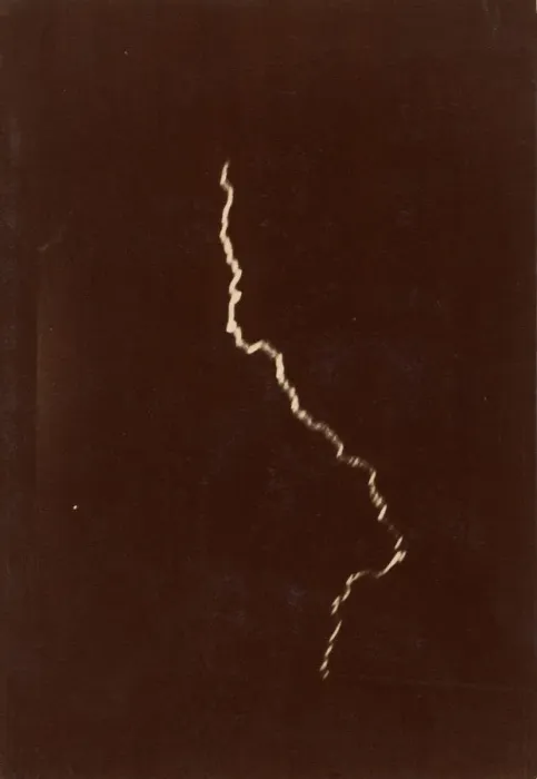 Framed Print : [Spiral of Lightning in a Thunderstorm], May 12, 1886. Creator: Charles Moussette