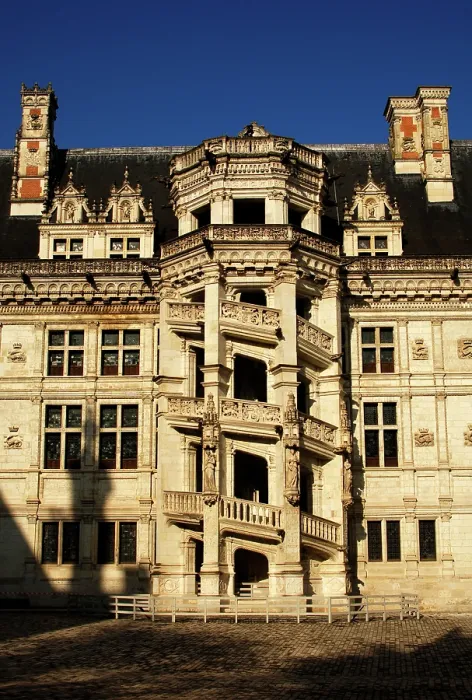 Framed Print : The spiral staircase, Francis I wing, Blois, France, 16th century (2019). Creator: Unknown Framed Print : The spiral staircase, Francis I wing, Blois, France, 16th century (2019). Creator: Unknown