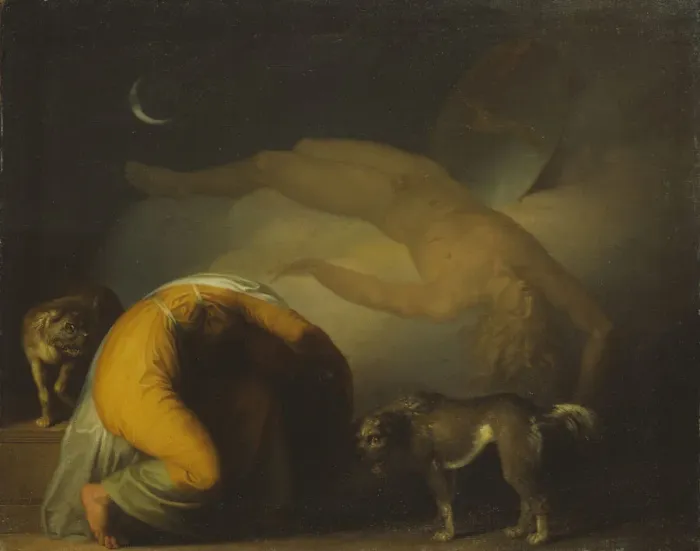 Framed Print : The Spirit of Culmin Appears to his Mother. From the Songs of Ossian, ca 1794 Framed Print : The Spirit of Culmin Appears to his Mother. From the Songs of Ossian, ca 1794