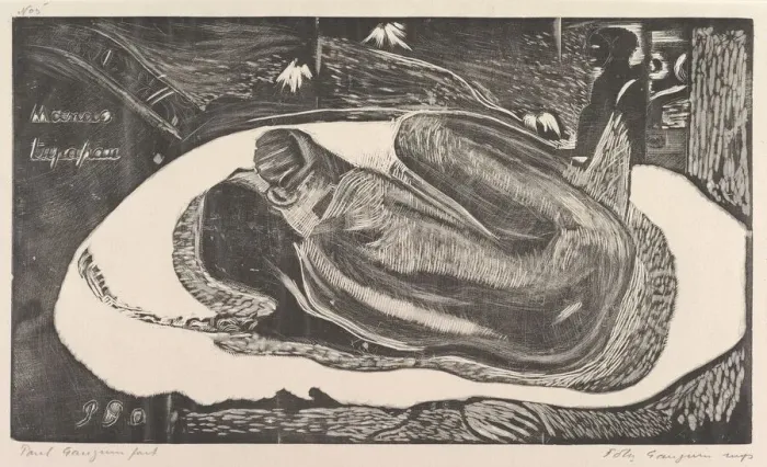 Framed Print : Spirit of the Dead Watching (Manao Tupapau), from Fragrance (Noa Noa), 1893-94 Framed Print : Spirit of the Dead Watching (Manao Tupapau), from Fragrance (Noa Noa), 1893-94