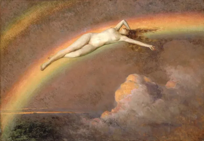 Framed Print : The Spirit of the Rainbow, 1912-1919. Creator: Henry Mosler Framed Print : The Spirit of the Rainbow, 1912-1919. Creator: Henry Mosler