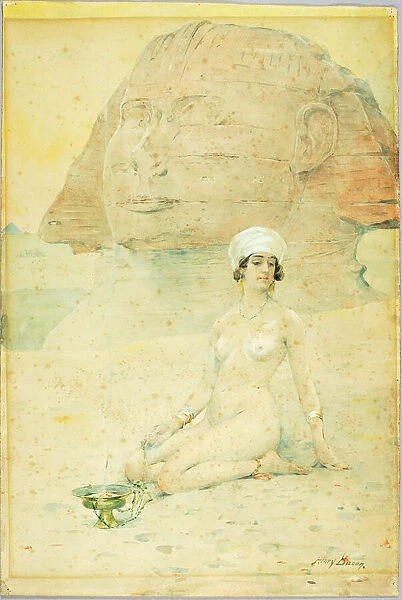 Spirit of the Sphinx, late 19th-early 20th century. Creator: Henry Bacon