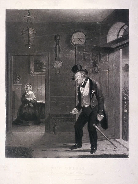 The Spirit. Thou comest in such a questionable Shape, 1845. Artist: James Scott