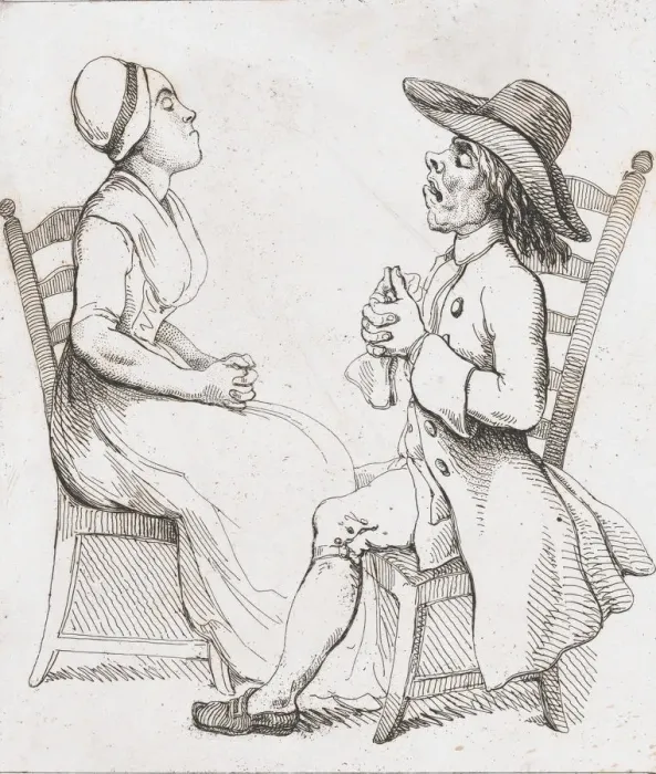 Framed Print : Spiritual Lovers, January 2, 1797. January 2, 1797. Creator: Thomas Rowlandson Framed Print : Spiritual Lovers, January 2, 1797. January 2, 1797. Creator: Thomas Rowlandson