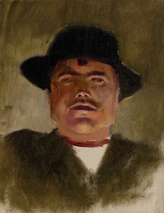 Framed Print : Spis Peasant in a Hat, 1880-1900. Creator: Ladislav Mednyanszky Framed Print : Spis Peasant in a Hat, 1880-1900. Creator: Ladislav Mednyanszky