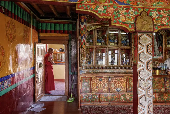 Framed Print : Spituk Monastery, Ladakh, India, 2023. Creator: Peter Thompson Framed Print : Spituk Monastery, Ladakh, India, 2023. Creator: Peter Thompson