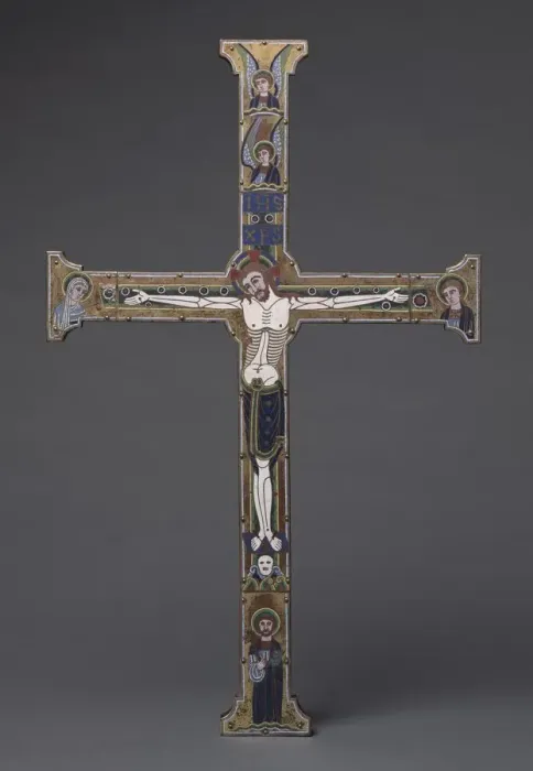 Framed Print : The Spitzer Cross, c. 1190. Creator: Master of the Royal Plantagenet Workshop (French) Framed Print : The Spitzer Cross, c. 1190. Creator: Master of the Royal Plantagenet Workshop (French)