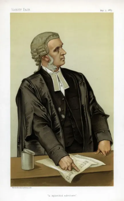 Framed Print : A Splendid Advocate, 1883. Artist: Verheyden Framed Print : A Splendid Advocate, 1883. Artist: Verheyden