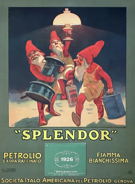 Framed Print : Splendor. Petrolio Extra Raffinato. Creator: Metlicovitz, Leopoldo (1868-1944) Framed Print : Splendor. Petrolio Extra Raffinato. Creator: Metlicovitz, Leopoldo (1868-1944)