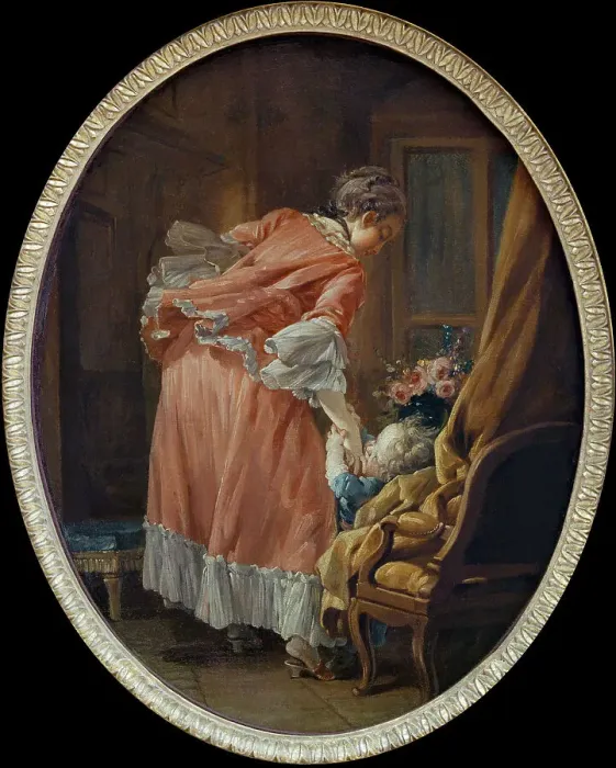 Framed Print : The Spoiled Child (L Enfant gate), c. 1740. Artist: Boucher, Francois (1703-1770) Framed Print : The Spoiled Child (L Enfant gate), c. 1740. Artist: Boucher, Francois (1703-1770)