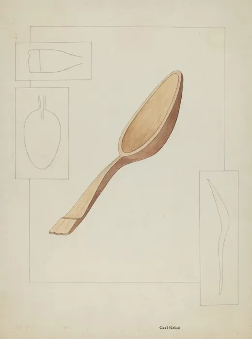Framed Print : Spoon, c. 1936. Creator: Carl Keksi Framed Print : Spoon, c. 1936. Creator: Carl Keksi