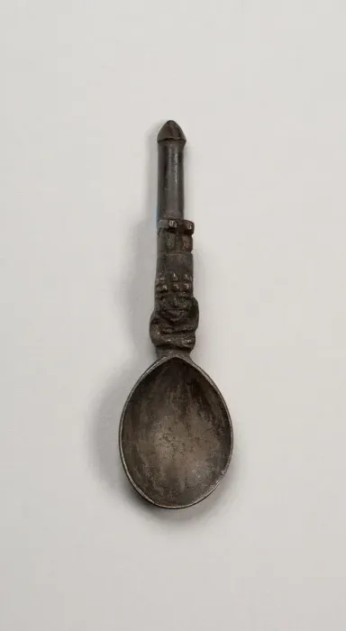 Framed Print : Spoon with Reclining Figure on Handle, A. D. 1450 / 1532. Creator: Unknown Framed Print : Spoon with Reclining Figure on Handle, A. D. 1450 / 1532. Creator: Unknown