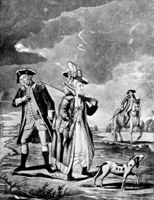Framed Print : The Sporting Lady, 1776