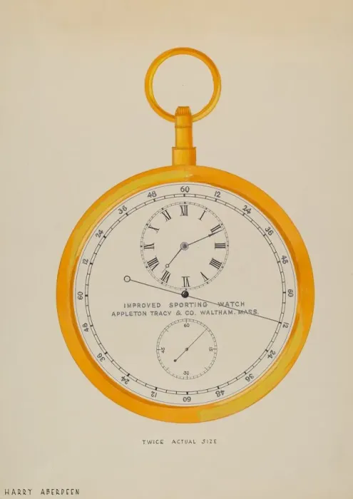 Framed Print : Sporting Watch, c. 1936. Creator: Harry G Aberdeen Framed Print : Sporting Watch, c. 1936. Creator: Harry G Aberdeen