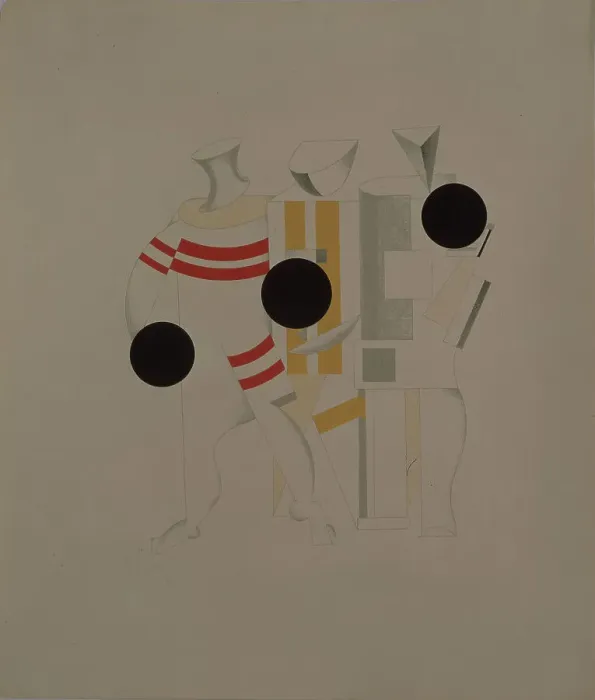 Framed Print : Sportsmen. Figurine for the opera Victory over the sun by A. Kruchenykh, 1920-1921. Artist: Lissitzky, El (1890-1941) Framed Print : Sportsmen. Figurine for the opera Victory over the sun by A. Kruchenykh, 1920-1921. Artist: Lissitzky, El (1890-1941)