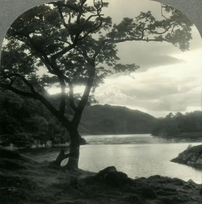 Framed Print : The Spot an Angel Deigned to Grace - Loch Katrine, Scotland, c1930s. Creator: Unknown Framed Print : The Spot an Angel Deigned to Grace - Loch Katrine, Scotland, c1930s. Creator: Unknown