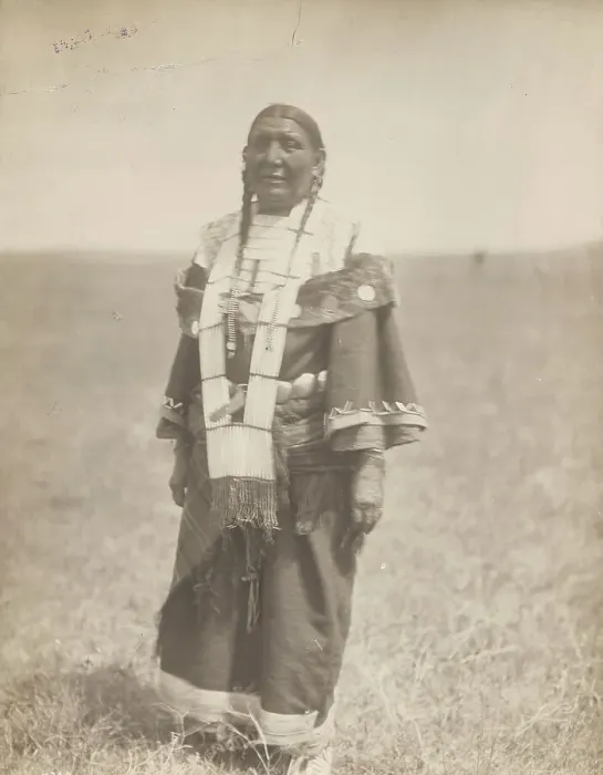 Framed Print : Spotted Eagle's wife, 1907. Creator: Edward Sheriff Curtis Framed Print : Spotted Eagle's wife, 1907. Creator: Edward Sheriff Curtis