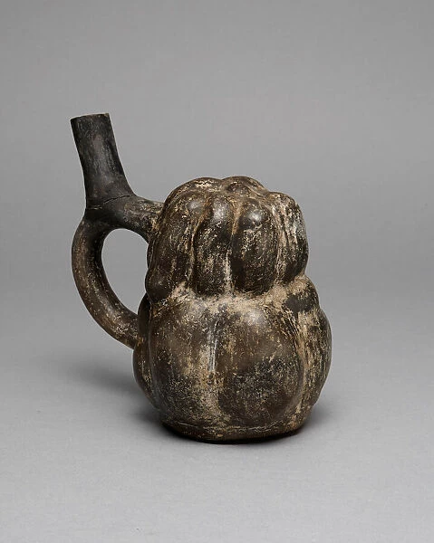 Spout Vessel in the Form of a Gourd, A. D. 250  /  500. Creator: Unknown
