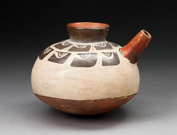 Spouted Jar with Repeated Abstract Motif, 180 B. C.  /  A. D. 500. Creator: Unknown