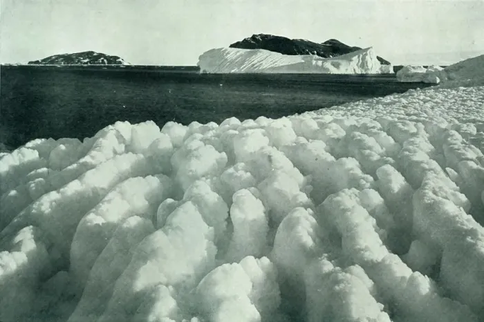 Framed Print : Spray Ridges of Ice After A Blizzard, c1910-1913, (1913). Artist: Herbert Ponting Framed Print : Spray Ridges of Ice After A Blizzard, c1910-1913, (1913). Artist: Herbert Ponting