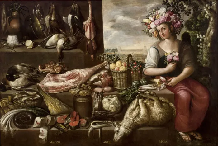 Framed Print : Spring, 1638. Creator: Barrera, Francisco (1595-1658) Framed Print : Spring, 1638. Creator: Barrera, Francisco (1595-1658)