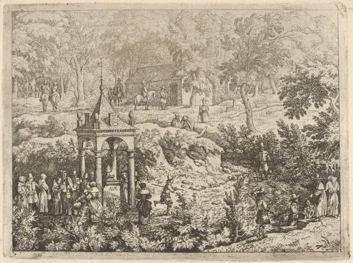 Framed Print : The Third Spring, 17th century. Creator: Allart van Everdingen Framed Print : The Third Spring, 17th century. Creator: Allart van Everdingen