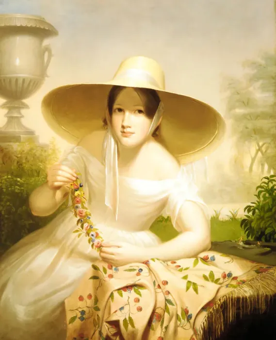Framed Print : Spring, 1838. Creator: Cephas Giovanni Thompson Framed Print : Spring, 1838. Creator: Cephas Giovanni Thompson