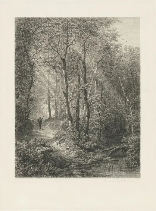 Framed Print : Spring, 1871. Creator: Eduard Willmann Framed Print : Spring, 1871. Creator: Eduard Willmann