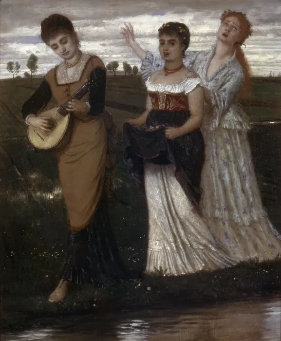 Framed Print : Spring, 1876. Artist: Arnold Bocklin Framed Print : Spring, 1876. Artist: Arnold Bocklin