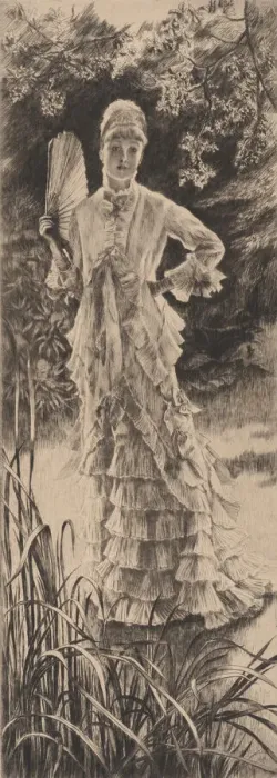Framed Print : Spring, 1878. Creator: James Tissot Framed Print : Spring, 1878. Creator: James Tissot