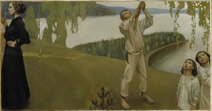 Framed Print : Spring, 1903. Artist: Gallen-Kallela, Akseli (1865-1931) Framed Print : Spring, 1903. Artist: Gallen-Kallela, Akseli (1865-1931)