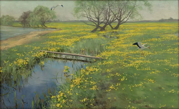 Framed Print : Spring, 1910-1911. Creator: Weyssenhoff, Henryk (1859-1922) Framed Print : Spring, 1910-1911. Creator: Weyssenhoff, Henryk (1859-1922)