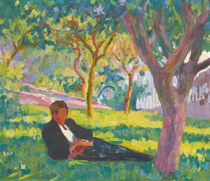 Framed Print : Spring Afternoon, 1923-1924. Creator: Giacometti, Giovanni (1868-1933) Framed Print : Spring Afternoon, 1923-1924. Creator: Giacometti, Giovanni (1868-1933)