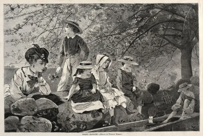 Framed Print : Spring Blossoms, 1870. Creator: Winslow Homer (American, 1836-1910) Framed Print : Spring Blossoms, 1870. Creator: Winslow Homer (American, 1836-1910)