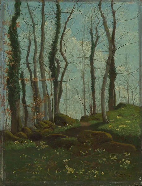 Spring in Brittany, 1874. Creator: Paul Sebillot