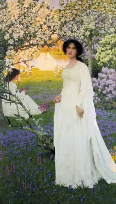 Framed Print : Spring, circa 1900s Artist: Arthur Herbert Framed Print : Spring, circa 1900s Artist: Arthur Herbert