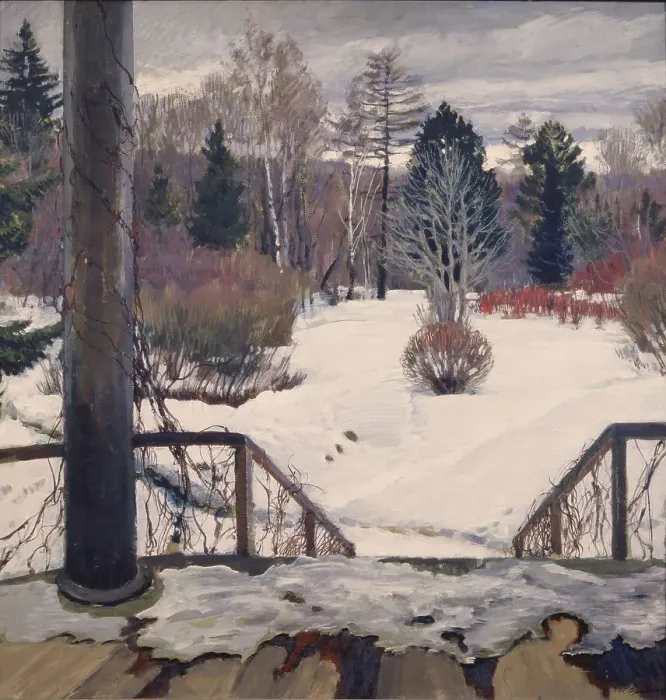 Framed Print : Spring is coming, 1911. Artist: Vinogradov, Sergei Arsenyevich (1869-1938)