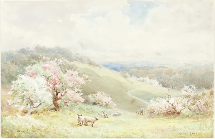 Framed Print : Spring. Creator: Joseph Rubens Powell Framed Print : Spring. Creator: Joseph Rubens Powell