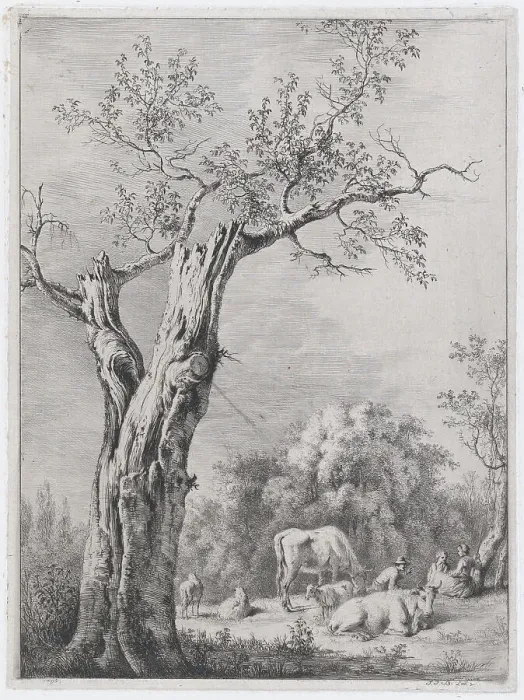 Framed Print : Spring, after a Drawing Made at Saint-Chamond, 1795. Creator: Jean-Jacques de Boissieu Framed Print : Spring, after a Drawing Made at Saint-Chamond, 1795. Creator: Jean-Jacques de Boissieu