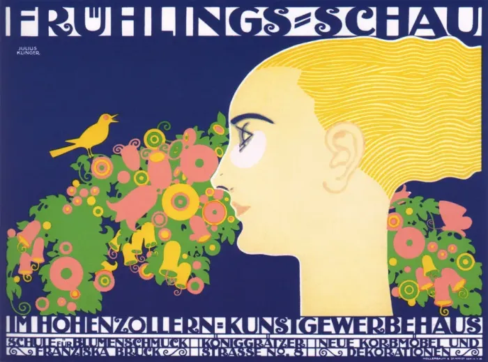 Framed Print : Spring Exhibition, 1914. Artist: Klinger, Julius (1876-1942) Framed Print : Spring Exhibition, 1914. Artist: Klinger, Julius (1876-1942)