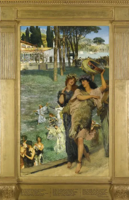 Framed Print : A spring festival (On the road to the Temple of Ceres). Artist: Alma-Tadema, Sir Lawrence (1836-1912) Framed Print : A spring festival (On the road to the Temple of Ceres). Artist: Alma-Tadema, Sir Lawrence (1836-1912)
