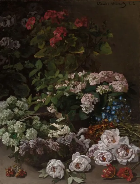 Framed Print : Spring Flowers, 1864. Creator: Claude Monet (French, 1840-1926) Framed Print : Spring Flowers, 1864. Creator: Claude Monet (French, 1840-1926)