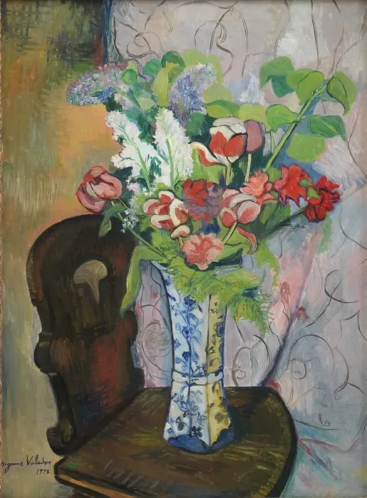 Framed Print : Spring Flowers, 1928. Creator: Suzanne Valadon Framed Print : Spring Flowers, 1928. Creator: Suzanne Valadon