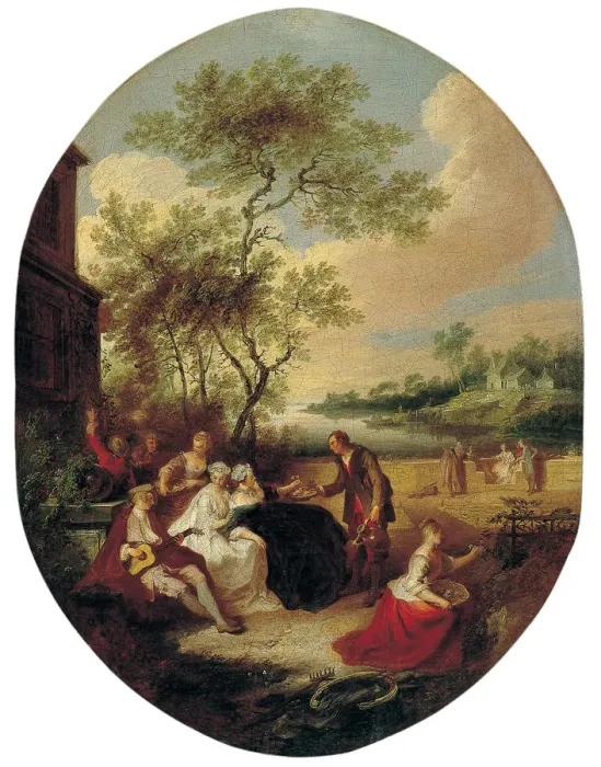 Framed Print : Spring (From the series The Four Seasons). Artist: Quillard, Pierre-Antoine (1701-1733) Framed Print : Spring (From the series The Four Seasons). Artist: Quillard, Pierre-Antoine (1701-1733)