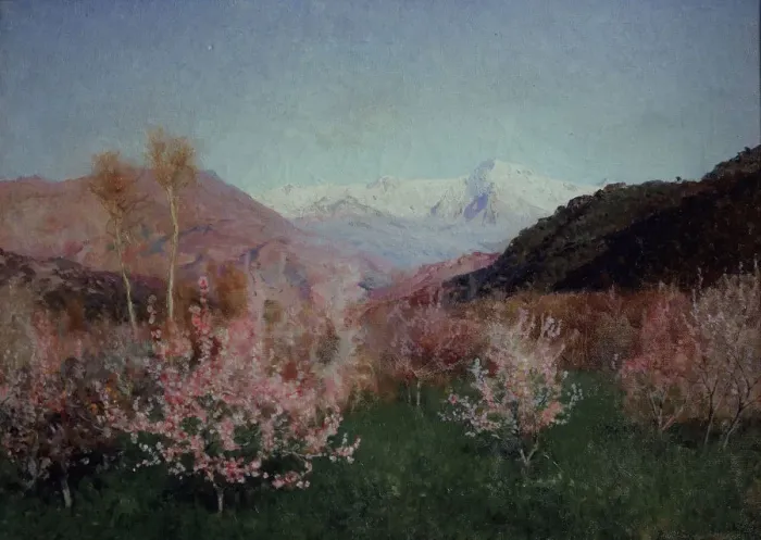Framed Print : Spring in Italy, 1890. Artist: Levitan, Isaak Ilyich (1860-1900) Framed Print : Spring in Italy, 1890. Artist: Levitan, Isaak Ilyich (1860-1900)