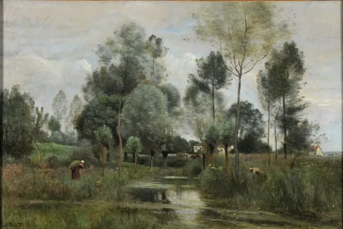 Framed Print : Spring. La Saulaie. Creator: Corot, Jean-Baptiste Camille (1796-1875) Framed Print : Spring. La Saulaie. Creator: Corot, Jean-Baptiste Camille (1796-1875)