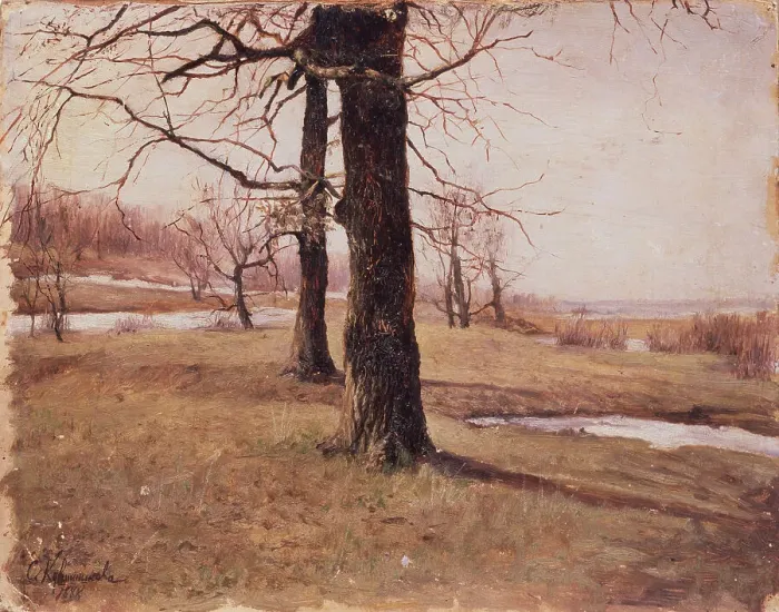 Framed Print : Spring landscape, 1888. Artist: Kuvshinnikova, Sophia Petrovna (1847-1907) Framed Print : Spring landscape, 1888. Artist: Kuvshinnikova, Sophia Petrovna (1847-1907)