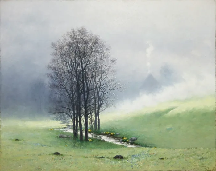 Framed Print : Spring Mist, 1893. Creator: Stanislaw Witkiewicz Framed Print : Spring Mist, 1893. Creator: Stanislaw Witkiewicz